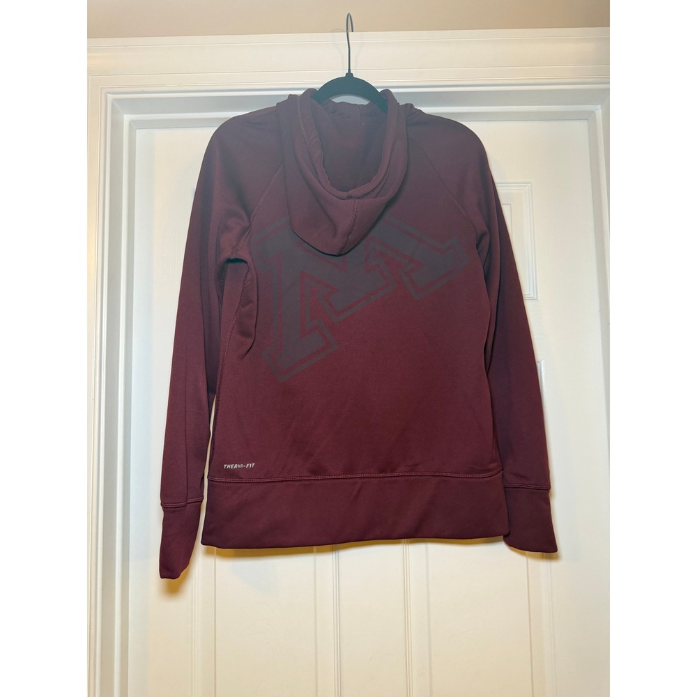 Nike Minnesota Golden Gophers Therma-FIT Maroon Full Zip Hoodie Mens Medium - Picture 3 of 7